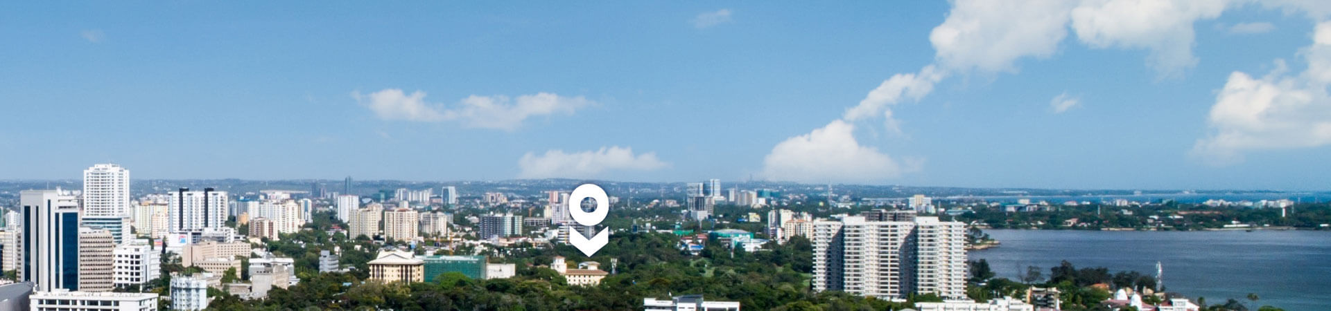 Dar-es-Salaam City in Tanzania indicating availability of konnect satellite internet available everywhere
